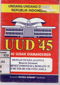 Image of UUD'45 Yang Sudah Diamandemen