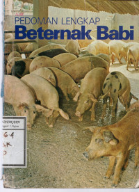 Image of Pedoman Lengkap Beternak Babi