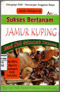 Image of Sukses Bertanam Jamur Kuping